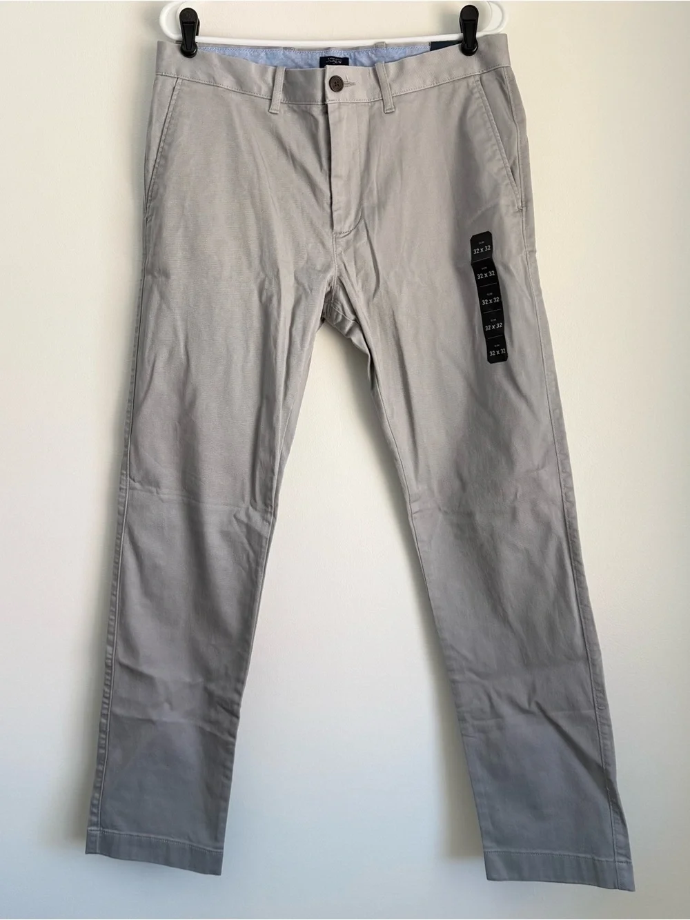 NWT J. Crew Slim-fit Original Chino Pant Polished Stone Light Gray Size 32x32